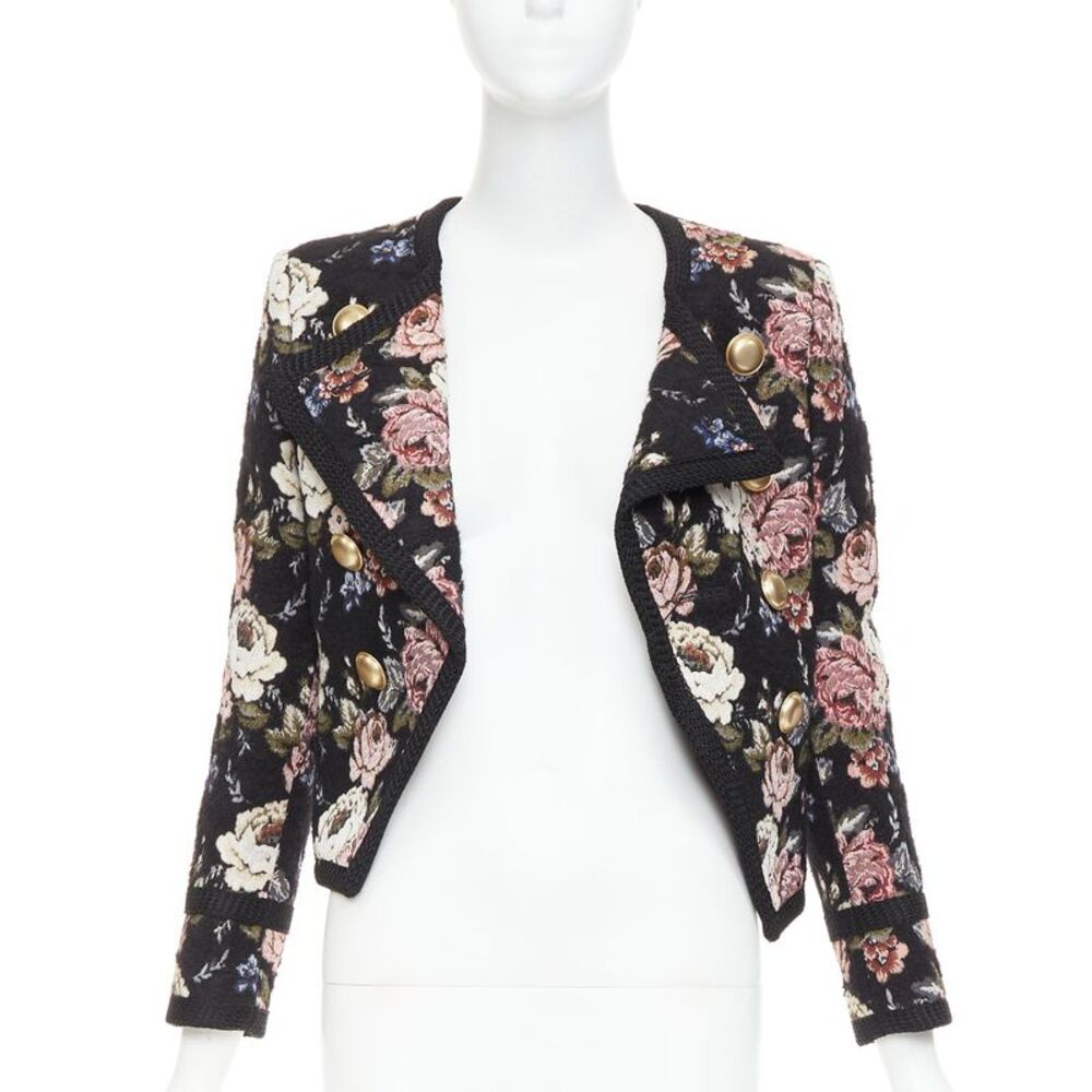 Saint Laurent 2017 Floral Jacquard Jacket